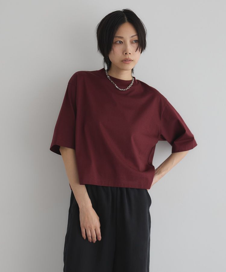 GARAGE OF GOOD CLOTHING「【日本製】モックネック6分袖プルオーバー」|Tシャツ・カットソー|