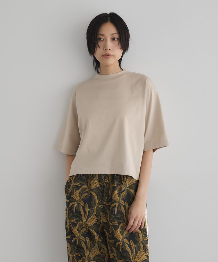 GARAGE OF GOOD CLOTHING「【日本製】モックネック6分袖プルオーバー」|Tシャツ・カットソー|