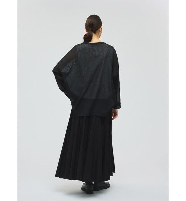 mizuiro ind「mizuiro ind ワッシャーボイルワイドプルオーバー」|Tシャツ・カットソー|
