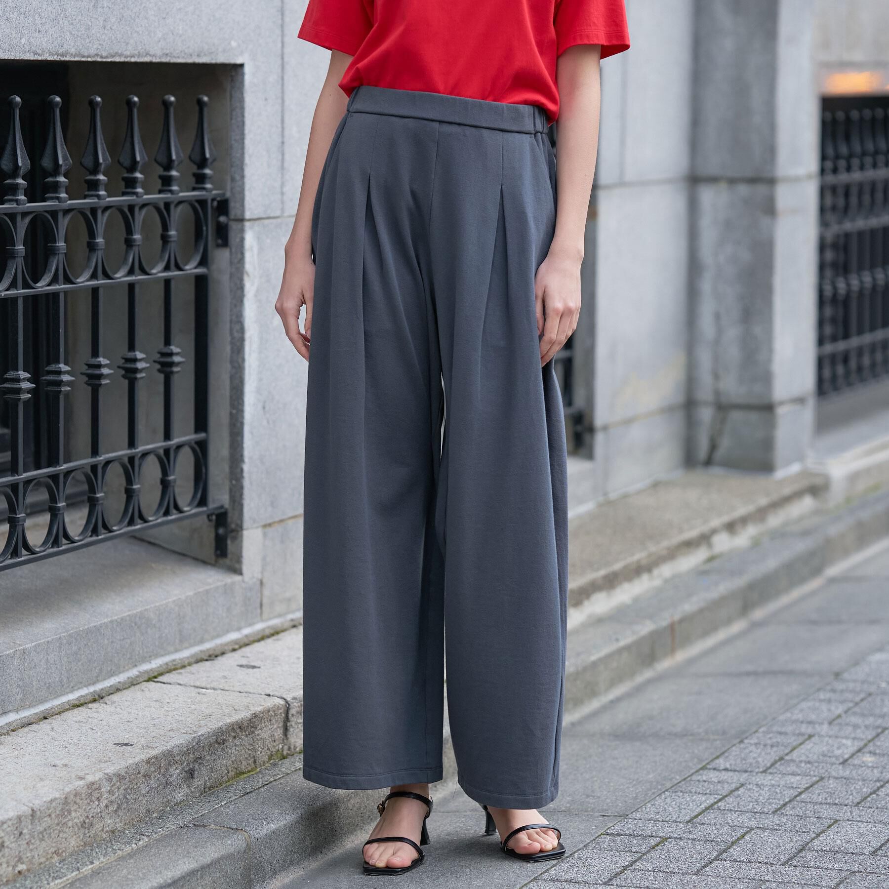 DRESSTERIOR「【セットアップ可】フレンチテリー ワイドパンツ」|その他|