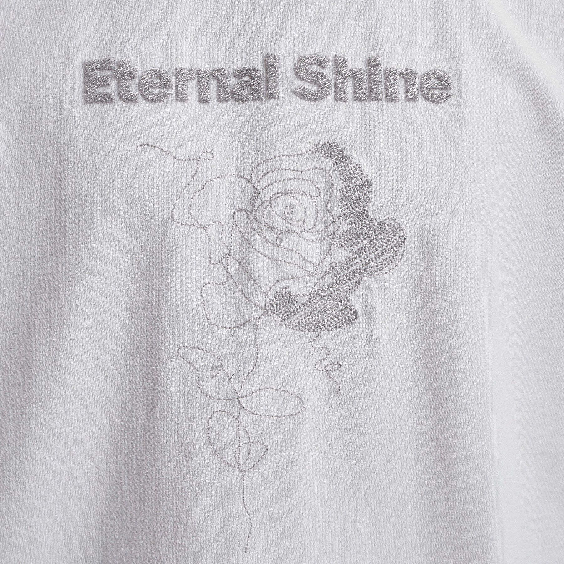 tk.TAKEO KIKUCHI「ロゴフラワー刺繍Tシャツ」|Tシャツ・カットソー|