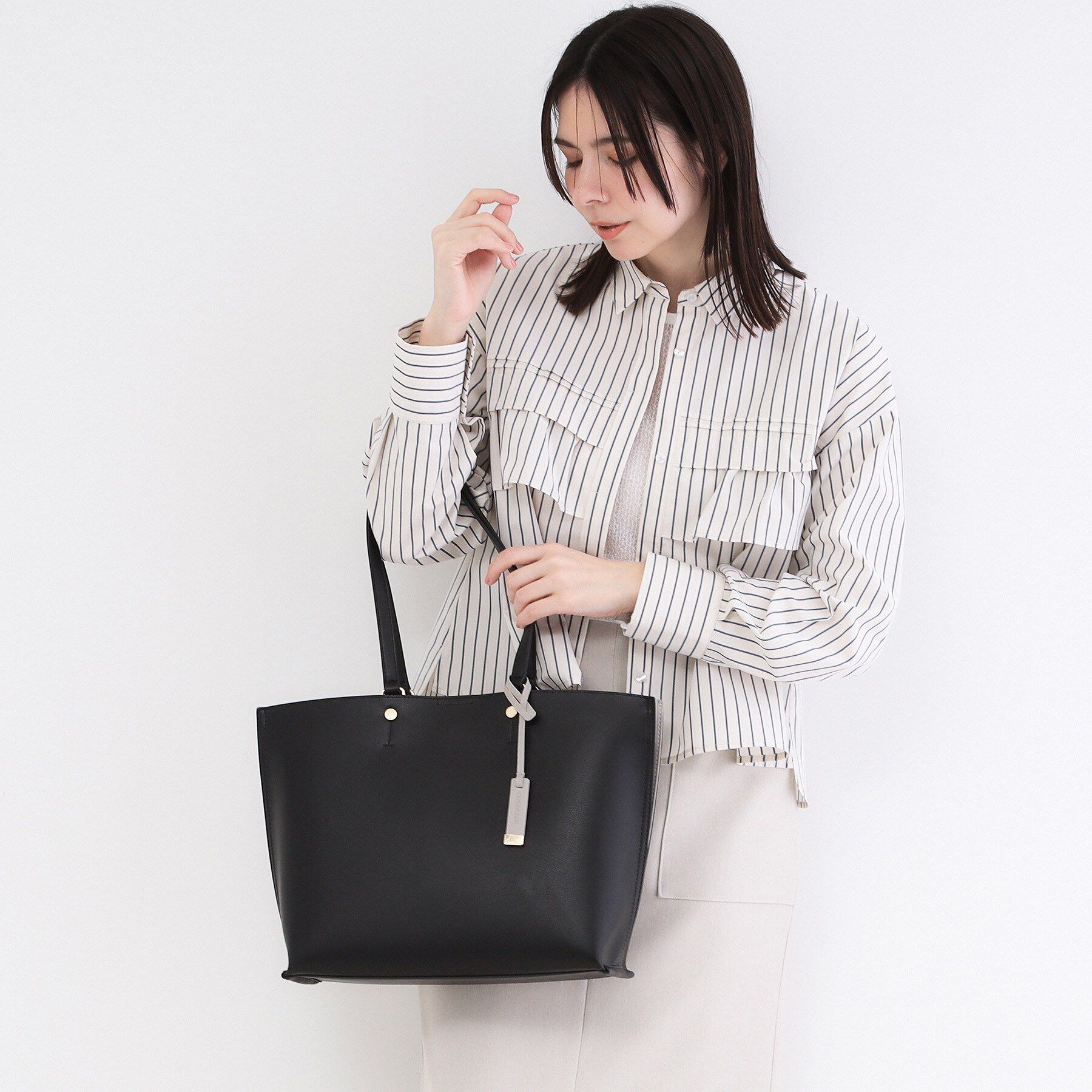 OPAQUE.CLIP「《名品》バイカラーA4トート【軽量】」|トートバッグ|