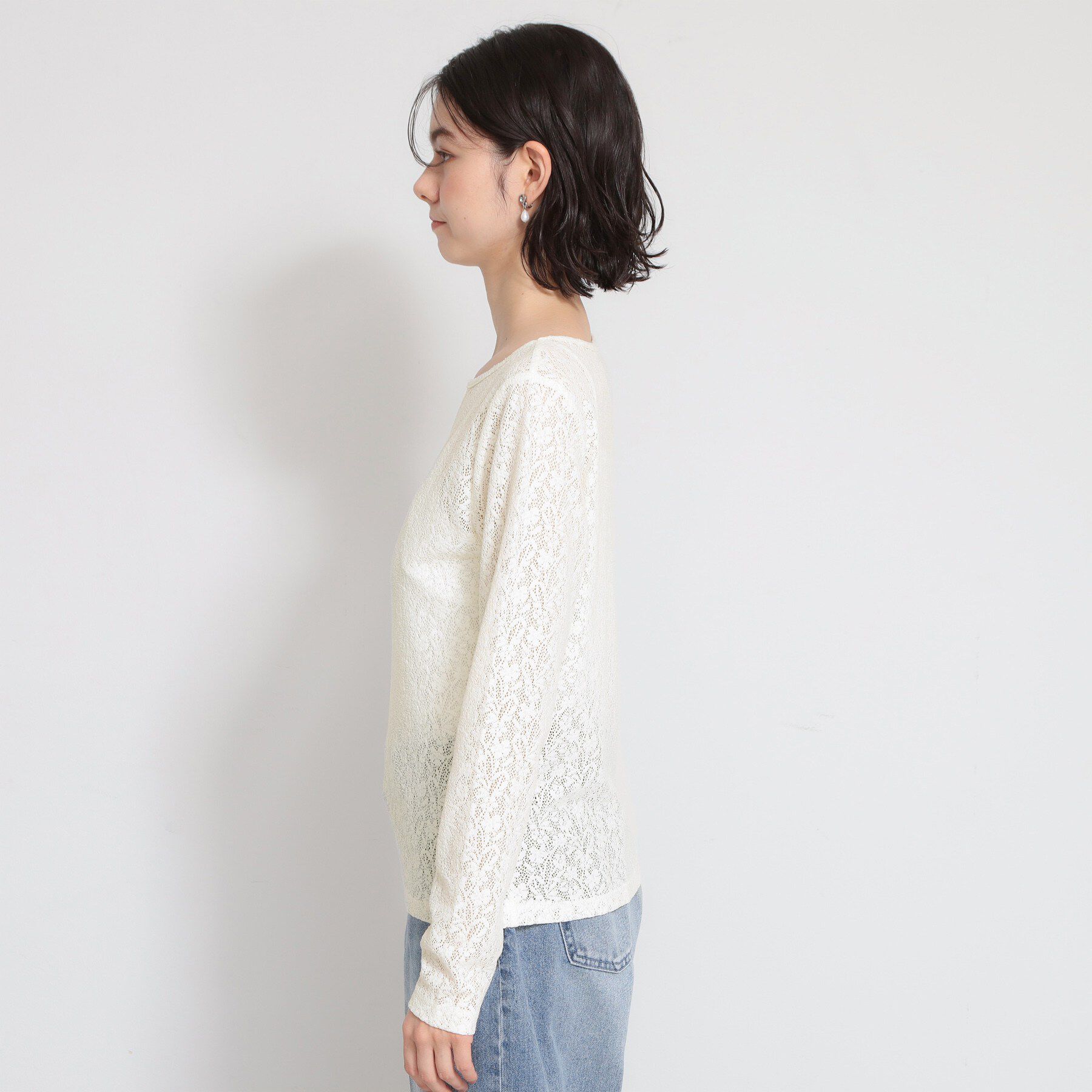 THE SHOP TK「【セレモニーにもカジュアルにも】レースプルオーバー」|Tシャツ・カットソー|
