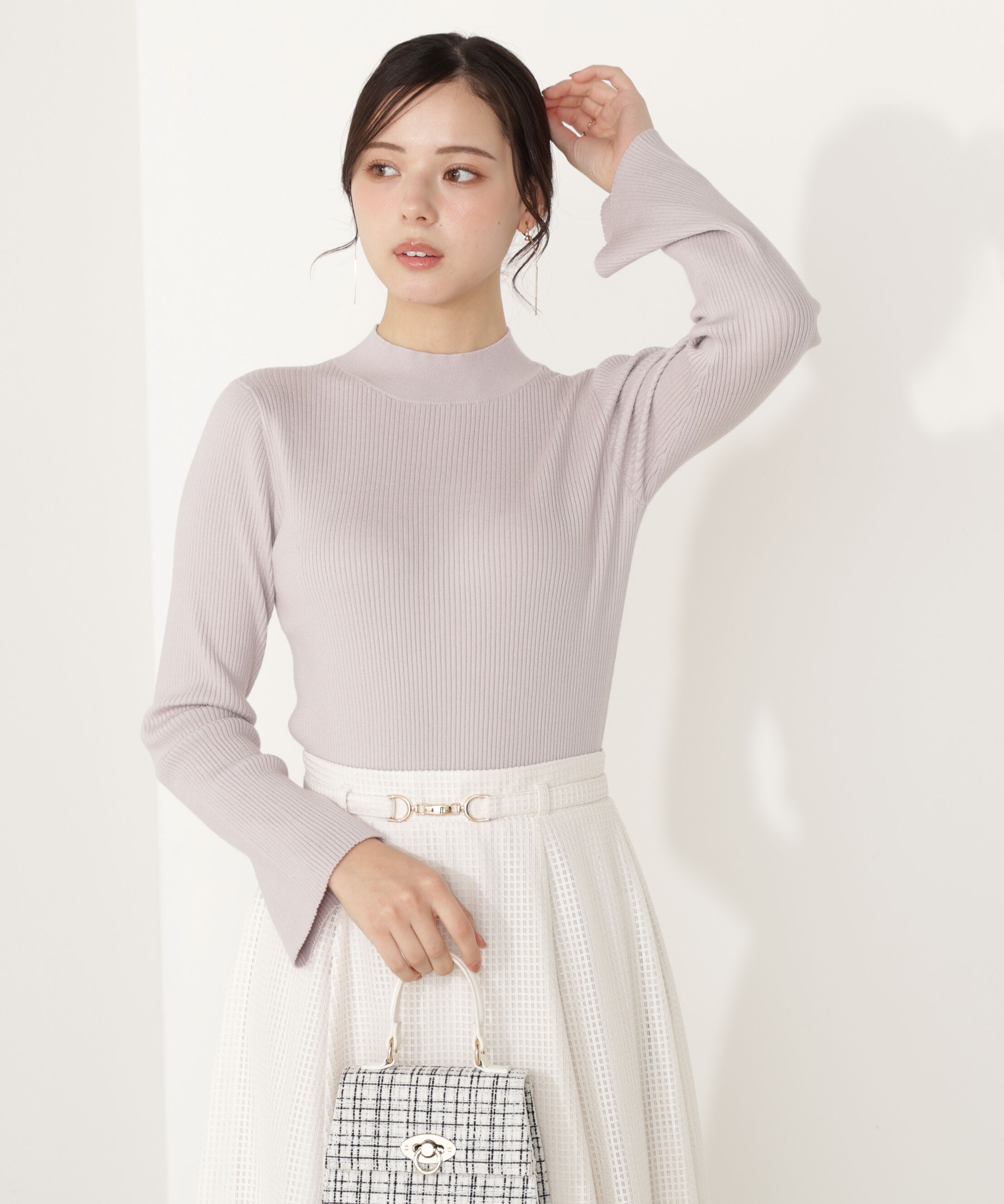 PROPORTION BODY DRESSING「モックネックベーシックニット」|ニット・セーター|