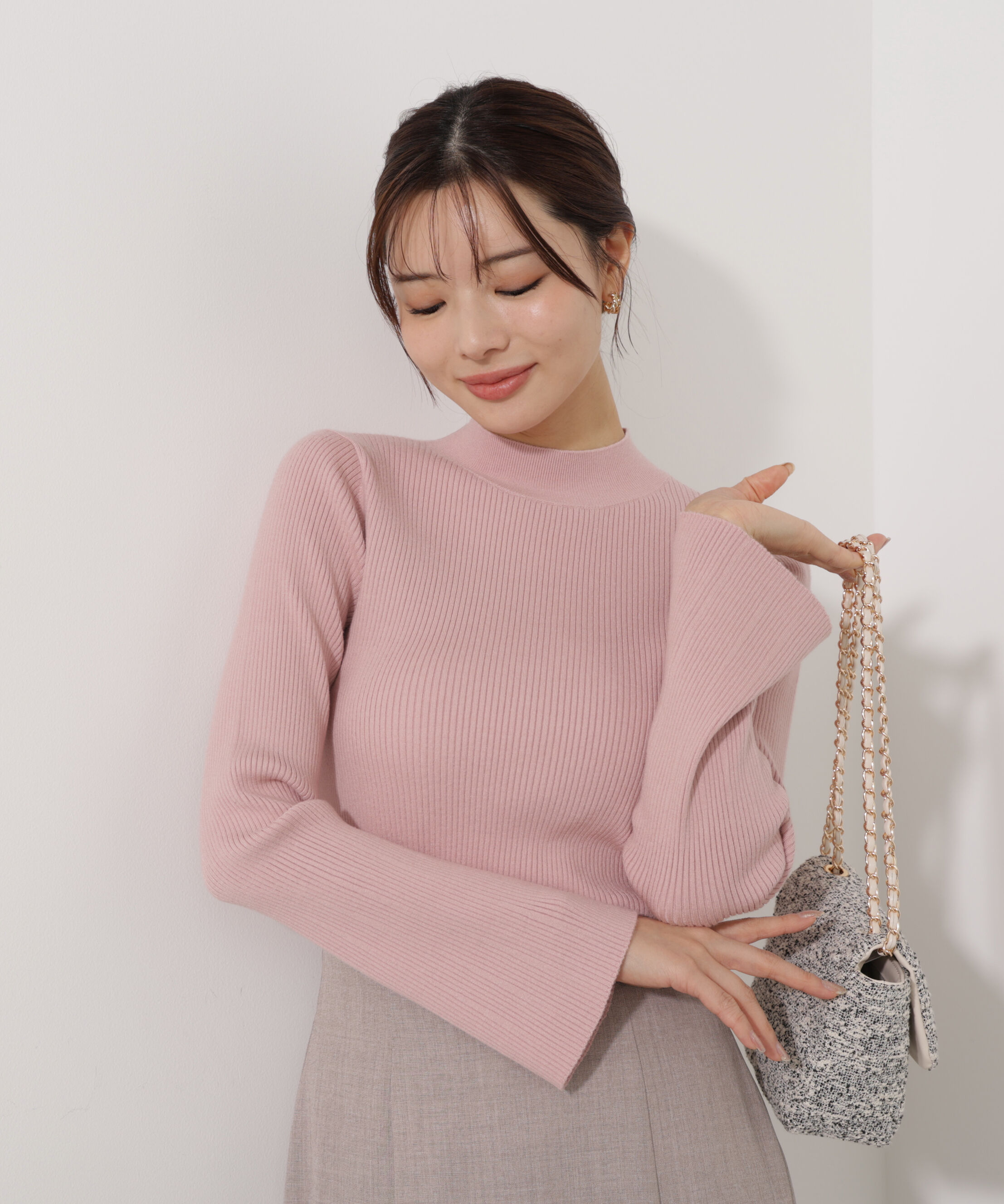 PROPORTION BODY DRESSING「モックネックベーシックニット」|ニット・セーター|