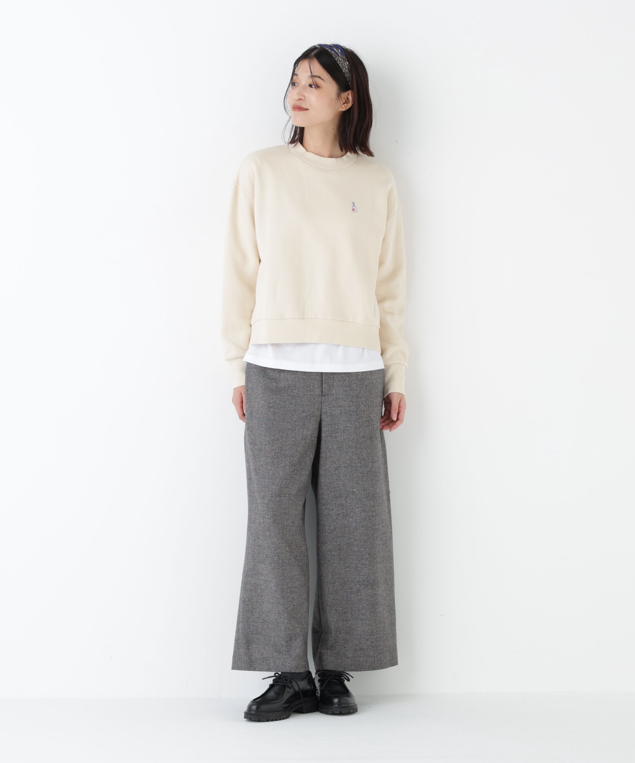  「◆モチーフワッペン裏起毛スウェット」|Tシャツ・カットソー|