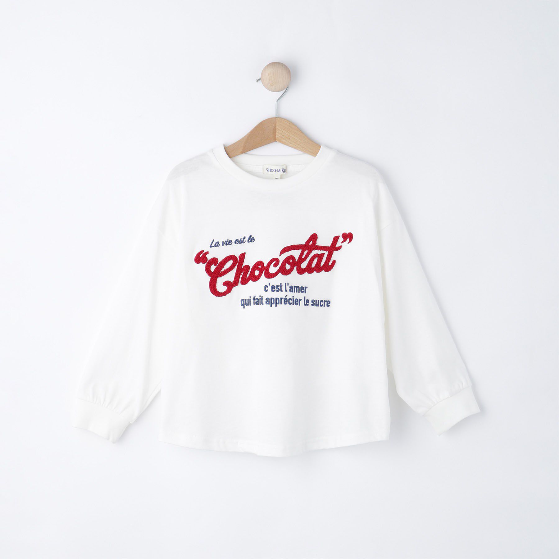 SHOO･LA･RUE「【100-150cm/レディースリンク】BIGロンT」|Tシャツ・カットソー|ホワイト(101)