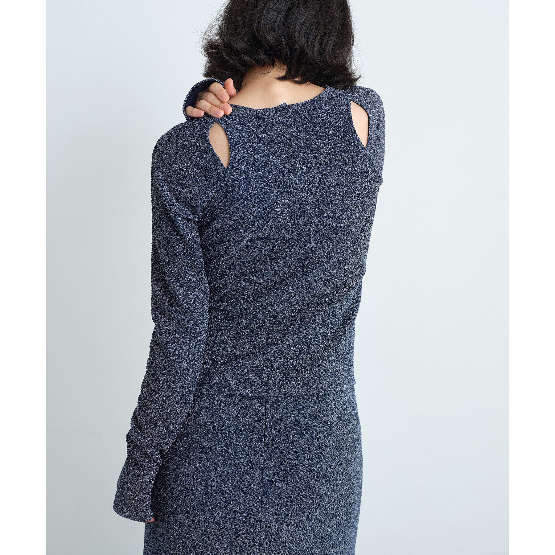 CODE A「cut－out lame top」|Tシャツ・カットソー|