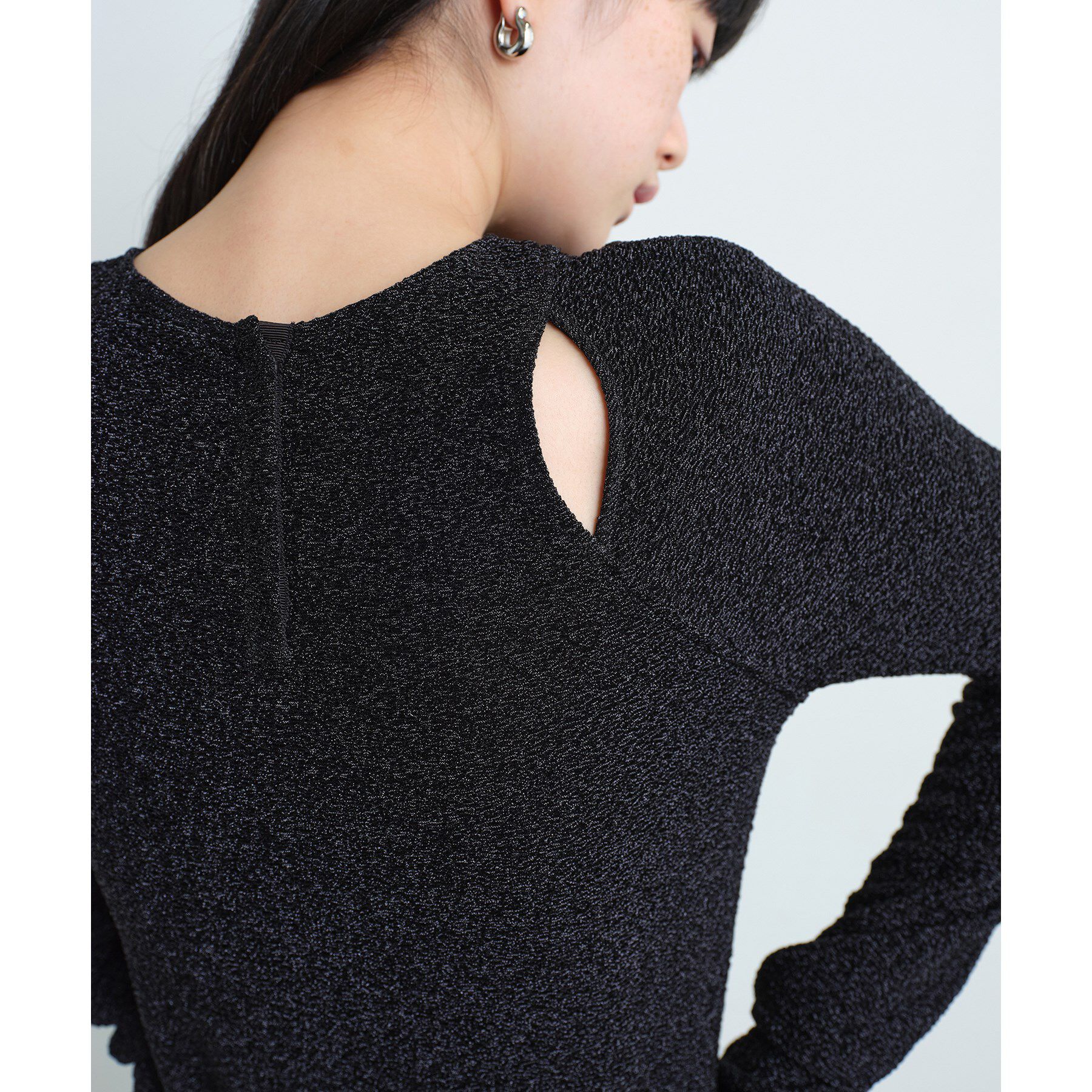 CODE A「cut－out lame top」|Tシャツ・カットソー|