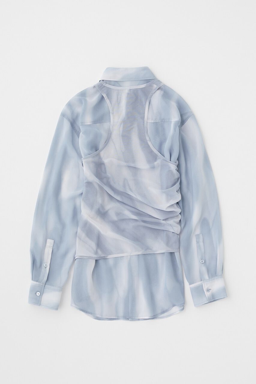 MOUSSY「LAYERED SHEER シャツ」|シャツ・ブラウス|