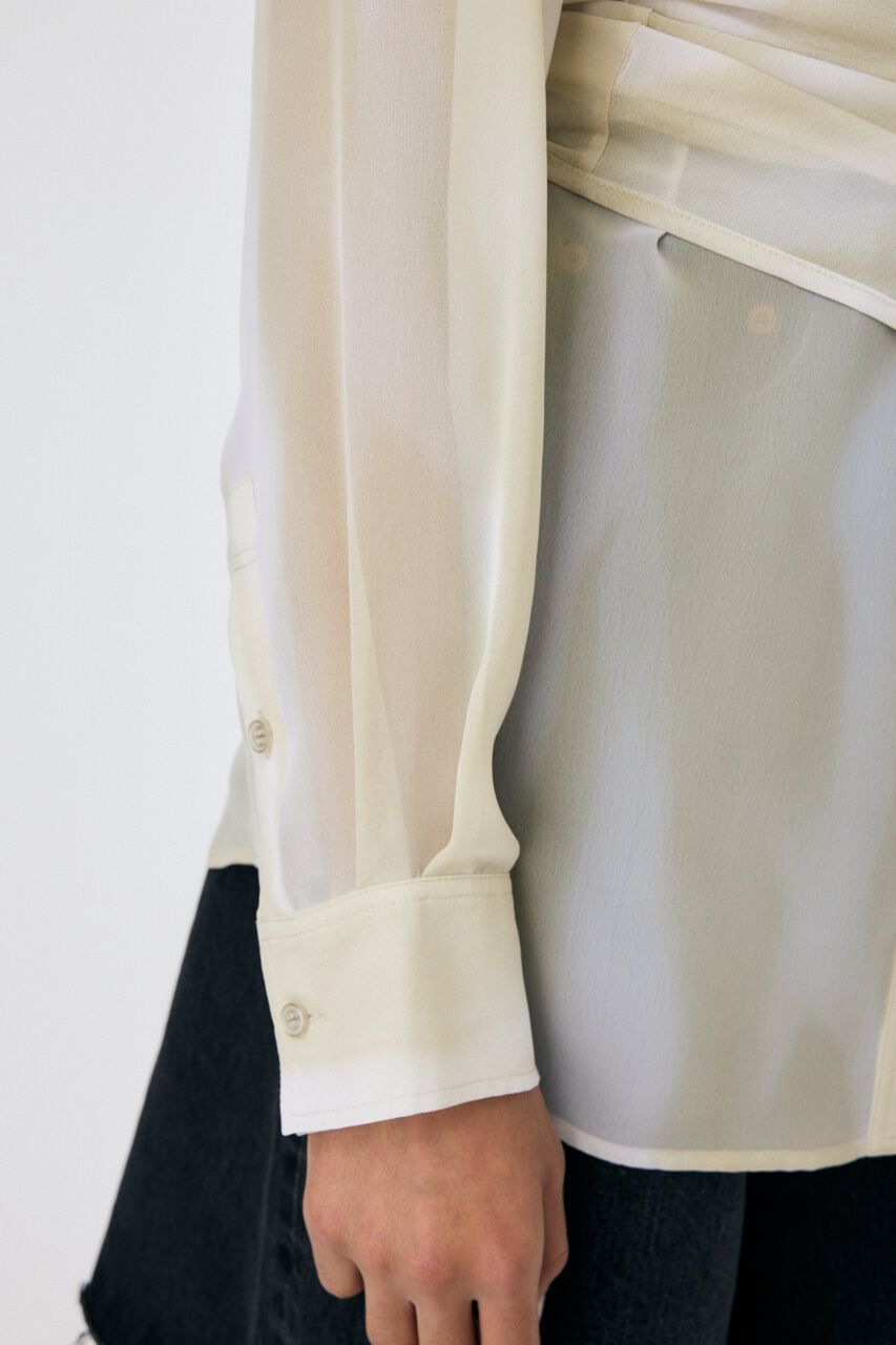 MOUSSY「LAYERED SHEER シャツ」|シャツ・ブラウス|