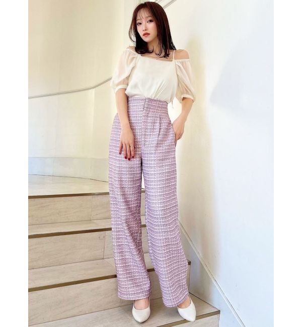 RESEXXY「ツイードワイドパンツ【セットアップ着用可能】」|その他|