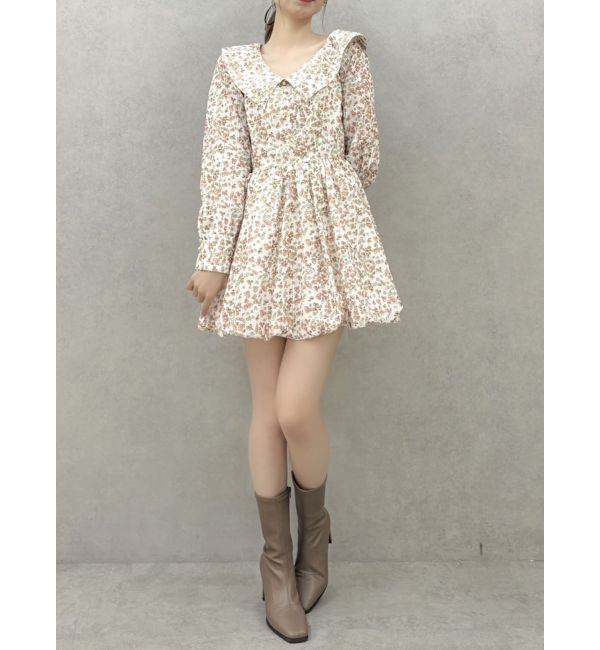 dazzlin「ワンショルバルーンミニワンピース」|ワンピース|