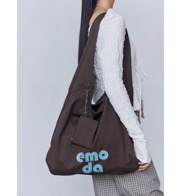 EMODA「ワイドチャームトートバッグ」|トートバッグ|ブラウン