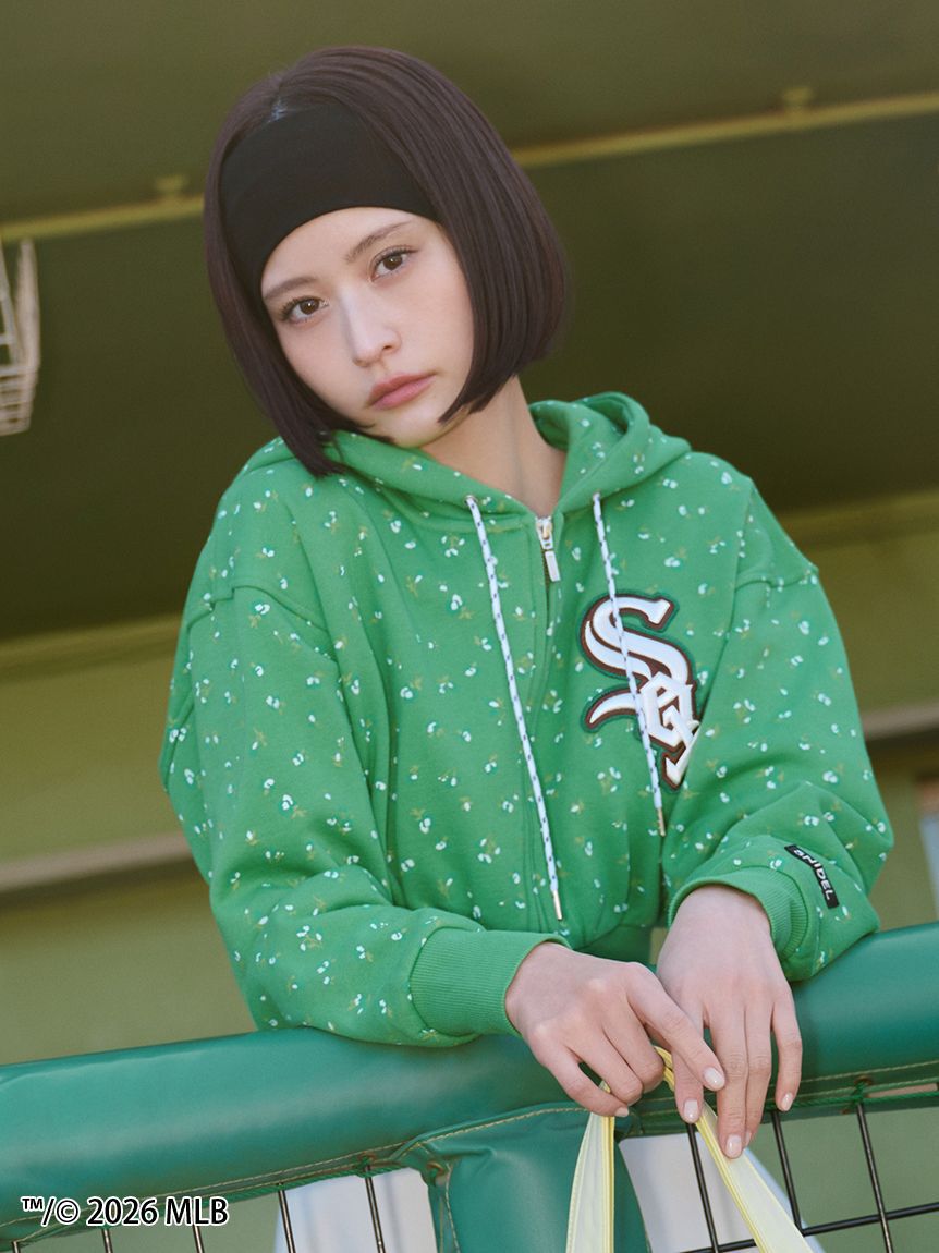 SNIDEL「【MLB】Sustainableワンポイントフーディー」|パーカー|GRN