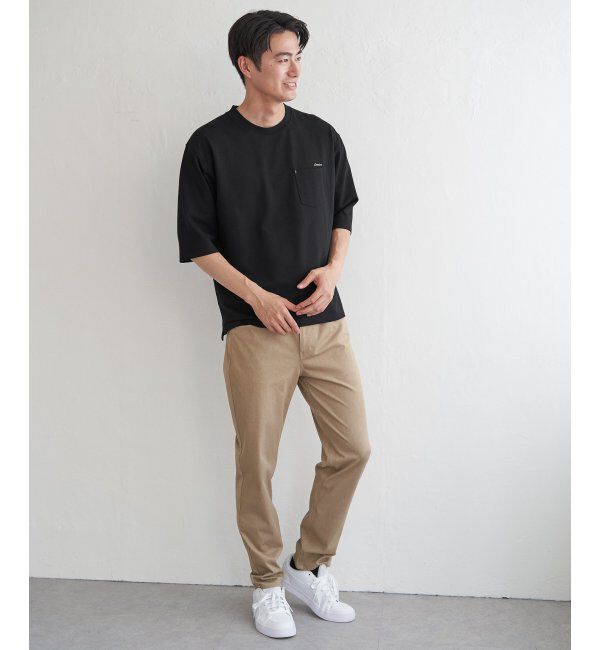 ikka「インレイ７ブポケットプリントＴ」|Tシャツ・カットソー|