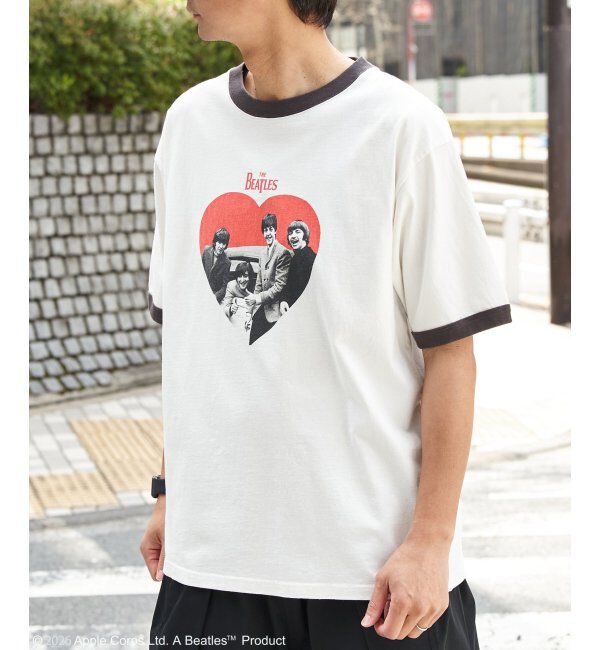 VENCE share style「THE BEATLES ザ ビートルズ リンガープリントTシャツ」|Tシャツ・カットソー|