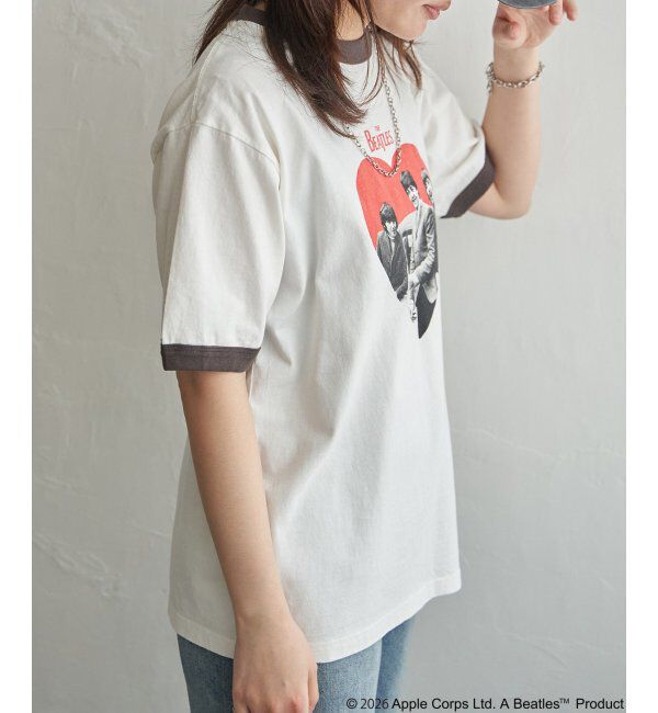 VENCE share style「THE BEATLES ザ ビートルズ リンガープリントTシャツ」|Tシャツ・カットソー|