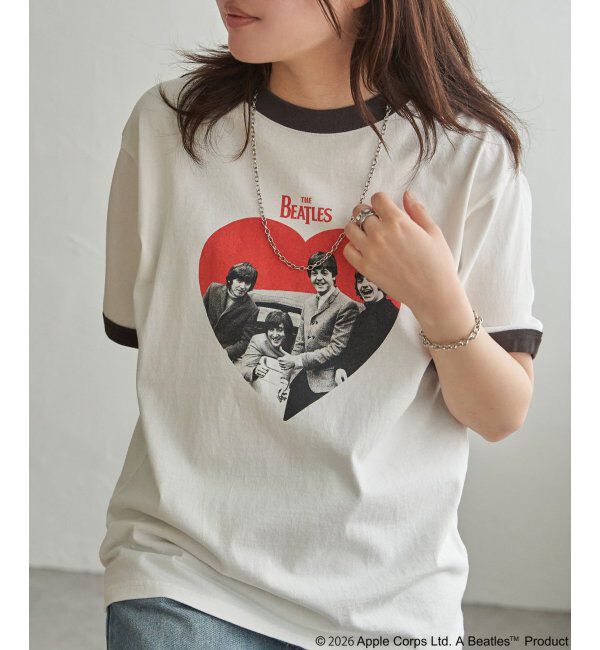 VENCE share style「THE BEATLES ザ ビートルズ リンガープリントTシャツ」|Tシャツ・カットソー|