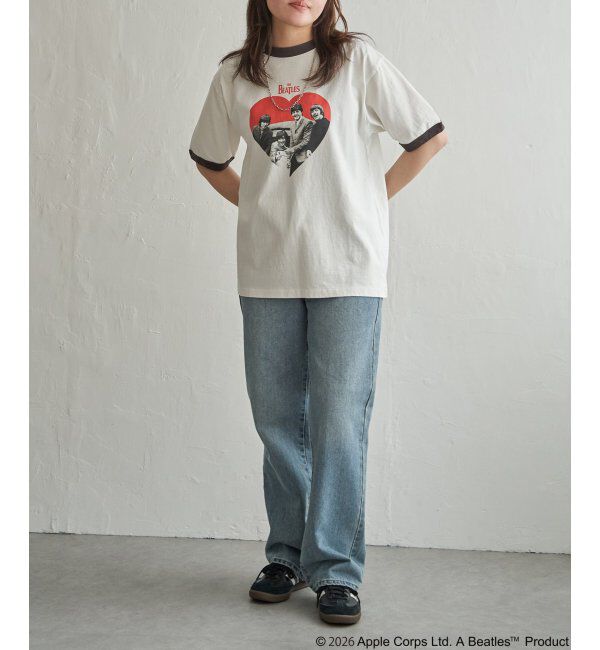 VENCE share style「THE BEATLES ザ ビートルズ リンガープリントTシャツ」|Tシャツ・カットソー|