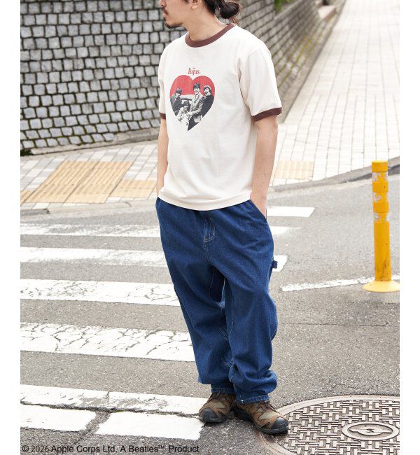 VENCE share style「THE BEATLES ザ ビートルズ リンガープリントTシャツ」|Tシャツ・カットソー|