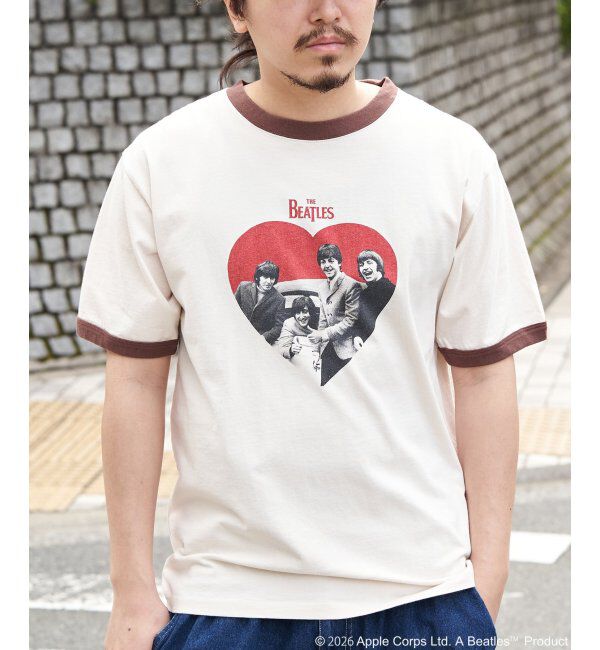 VENCE share style「THE BEATLES ザ ビートルズ リンガープリントTシャツ」|Tシャツ・カットソー|