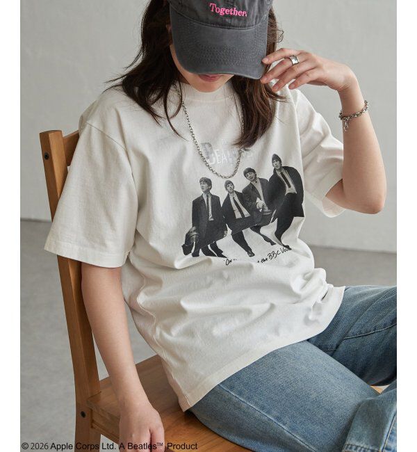 VENCE share style「THE BEATLES ザ ビートルズ レコードプリントTシャツ」|Tシャツ・カットソー|