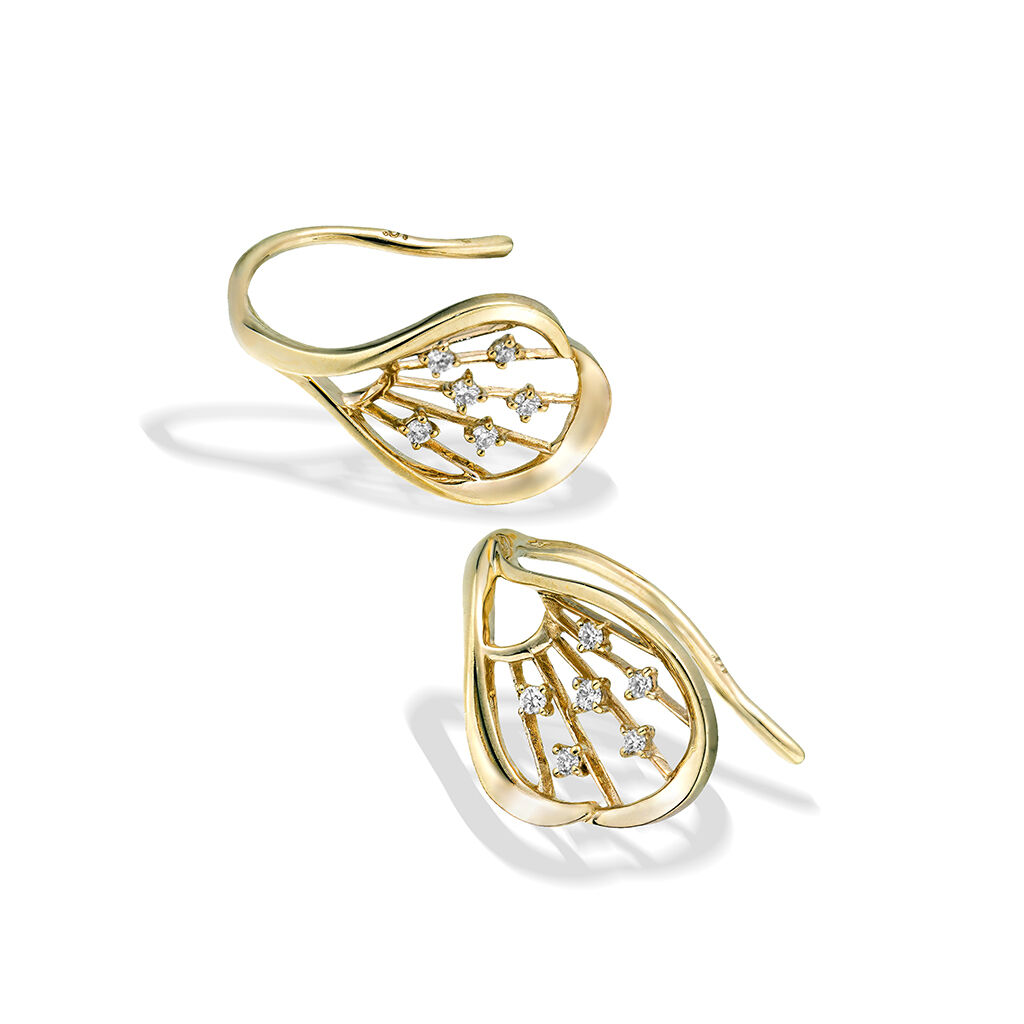 STAR JEWELRY「DIAMOND PETAL VEINS」|ピアス|