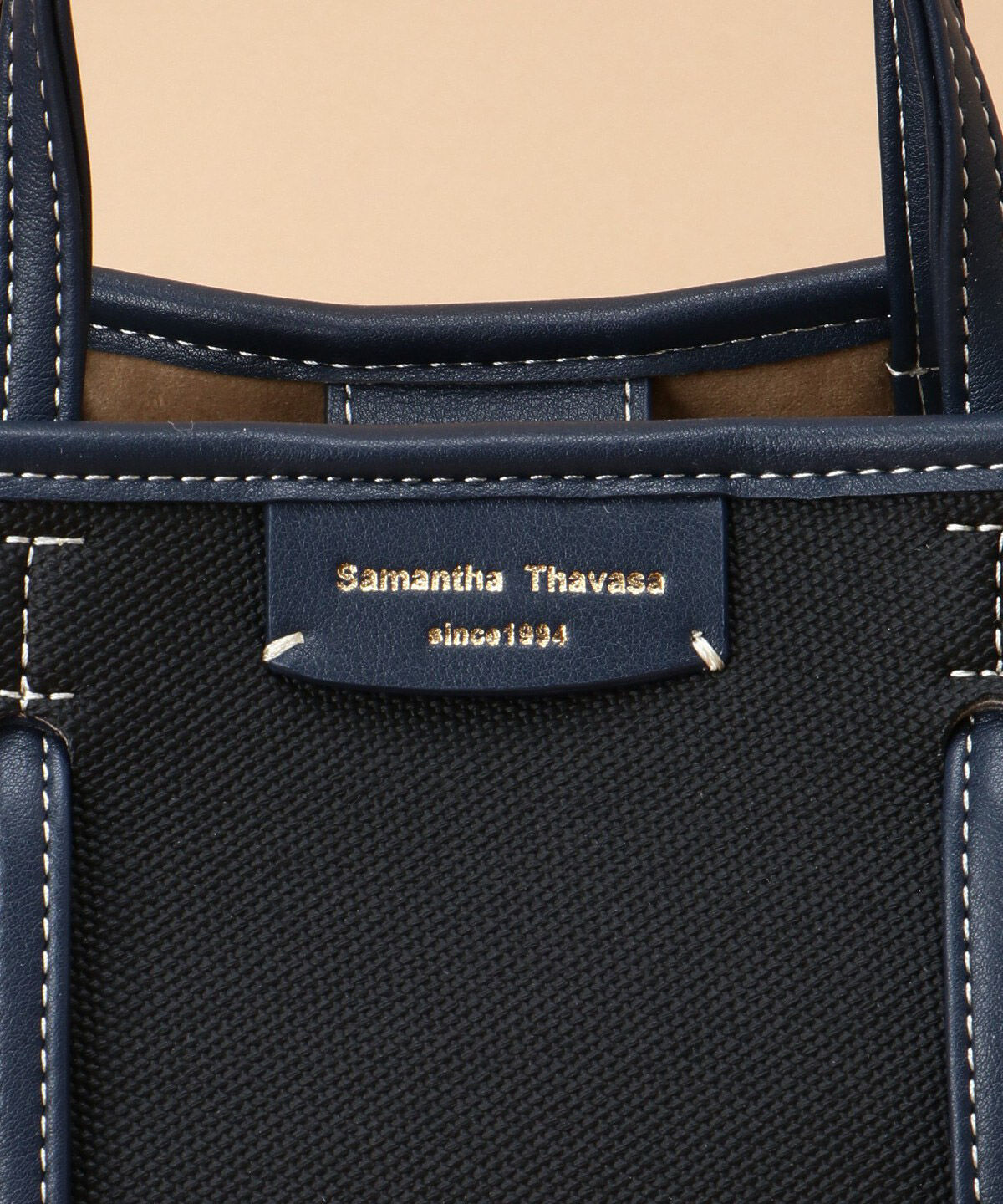 Samantha Thavasa「キャンバスデザイン 合皮トートバッグ 小サイズ」|トートバッグ|