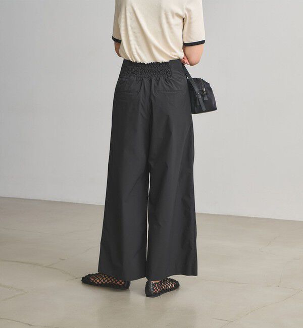UNITED ARROWS「ティピカル イージー ワイドパンツ ‐はっ水 UVカット 防しわ ウォッシャブル‐」|スラックス|