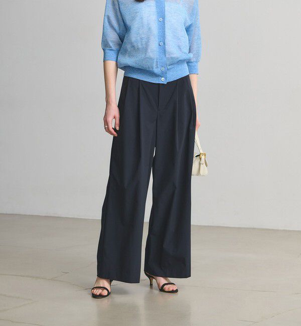 UNITED ARROWS「ティピカル イージー ワイドパンツ ‐はっ水 UVカット 防しわ ウォッシャブル‐」|スラックス|
