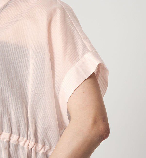 UNITED ARROWS green label relaxing「【結論シリーズ】ギャザーハイウエストブラウス［size SHORTあり］」|シャツ・ブラウス|