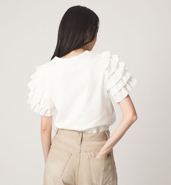 EMMEL REFINES「＜EMMEL REFINES＞EM ソデフリル プルオーバー」|Tシャツ・カットソー|