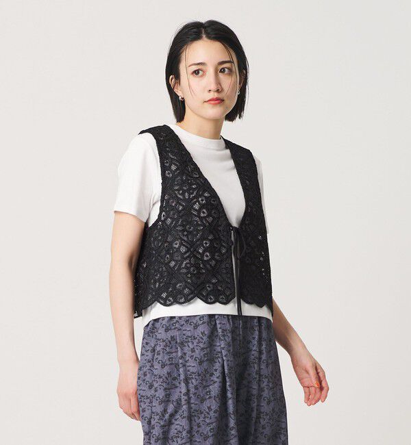 BEAUTY&YOUTH UNITED ARROWS「コードレース ショートベスト」|ベスト・ジレ|