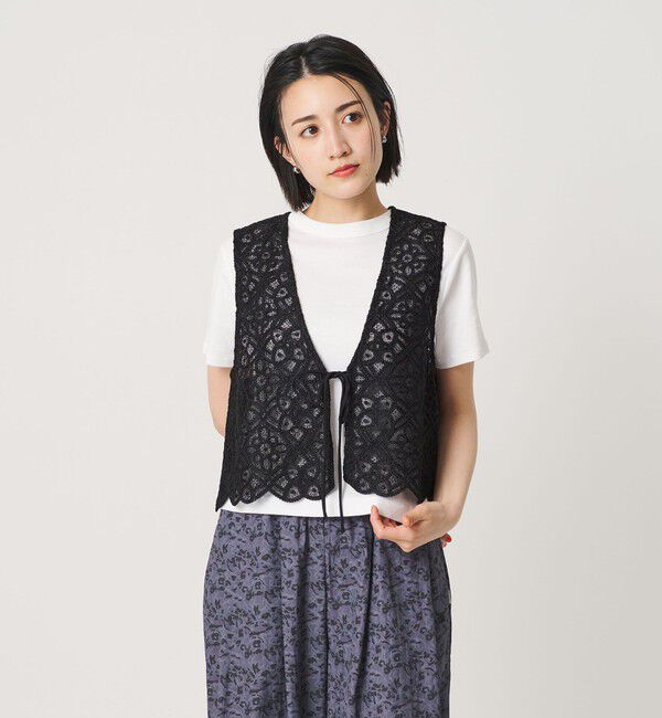 BEAUTY&YOUTH UNITED ARROWS「コードレース ショートベスト」|ベスト・ジレ|