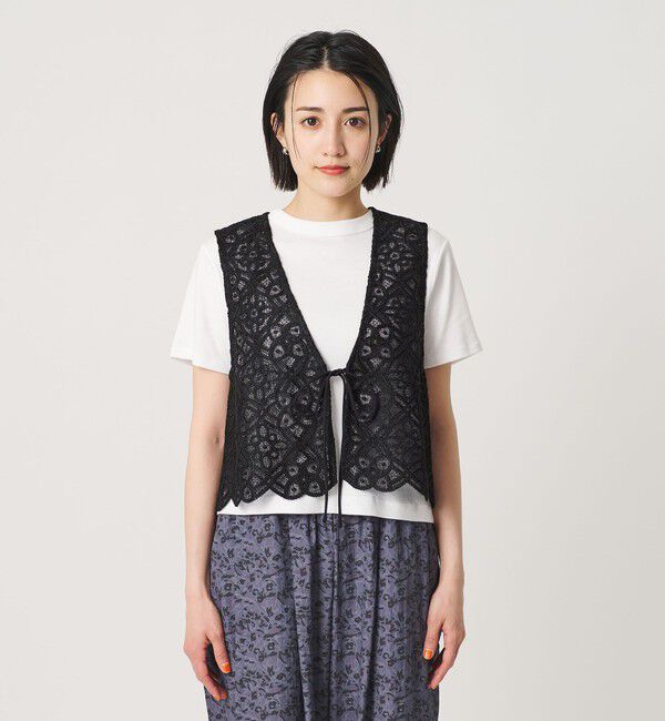 BEAUTY&YOUTH UNITED ARROWS「コードレース ショートベスト」|ベスト・ジレ|