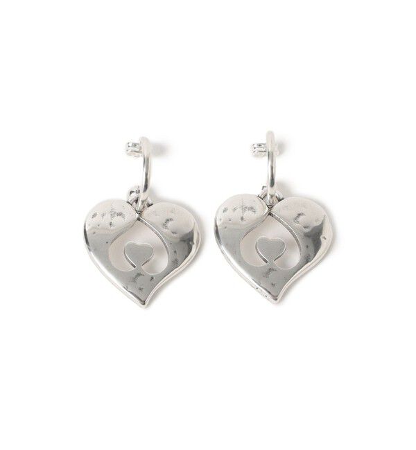 Ray BEAMS 「Otro Accesorio / ハート フープ ピアス」|ピアス|SILVER