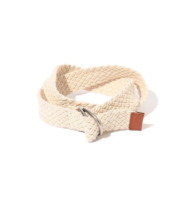 BEAMS PLUS「COTTON Mesh Belt」|ベルト|OFF_WHT