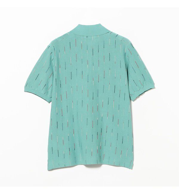 BEAMS PLUS「Knit Polo Kasuri Stripe」|ポロシャツ|