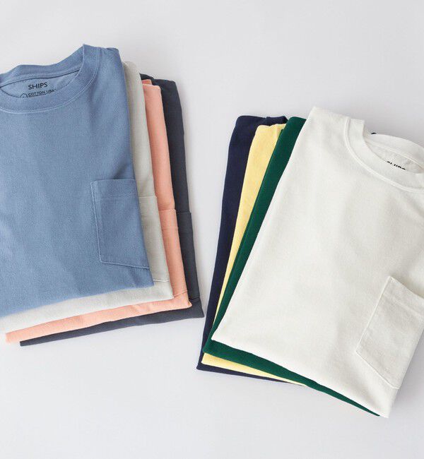SHIPS「SHIPS: COTTON USA ポケット Tシャツ」|Tシャツ・カットソー|
