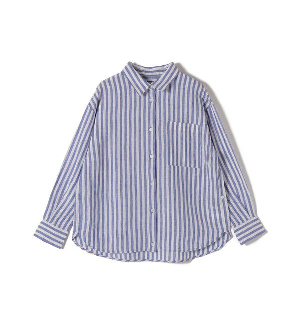 SHIPS Colors 「《追加予約》SHIPS Colors:〈洗濯機可能〉ユーロリネン 2WAY ロングスリーブ シャツ◆」|シャツ・ブラウス|