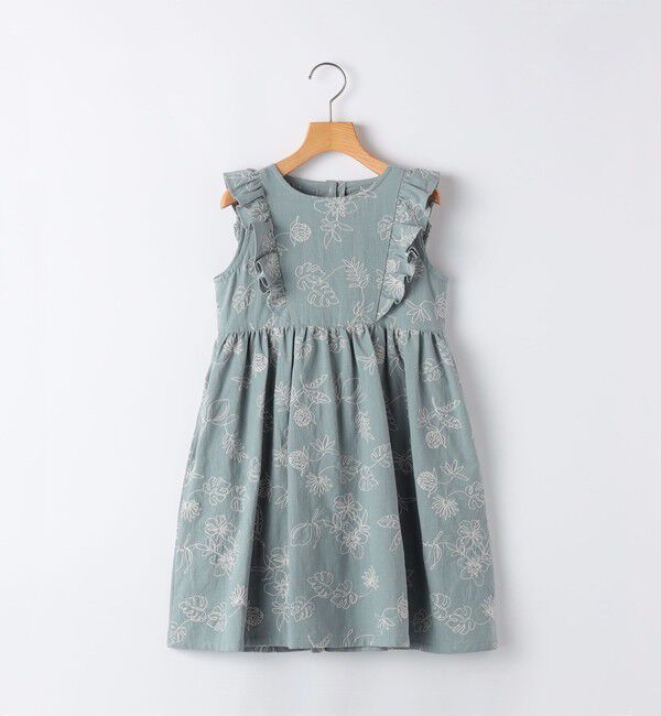 SHIPS KIDS「SHIPS KIDS:90cm /エンブロイダリー ワンピース」|ワンピース|ライトブルー
