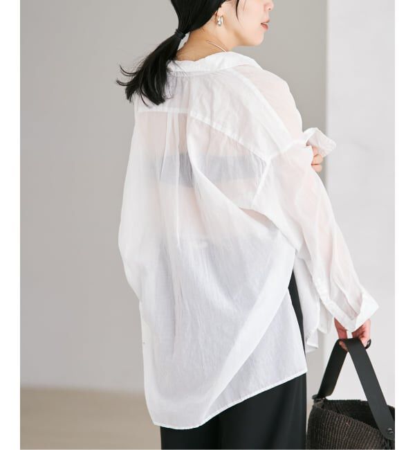 Plage「《追加予約》fluffy sheer シャツ 2」|シャツ・ブラウス|