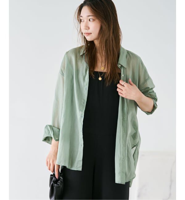Plage「《追加予約》fluffy sheer シャツ 2」|シャツ・ブラウス|