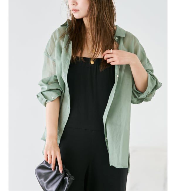 Plage「《追加予約》fluffy sheer シャツ 2」|シャツ・ブラウス|