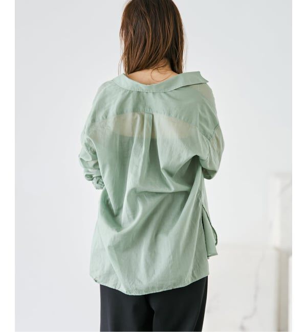 Plage「《追加予約》fluffy sheer シャツ 2」|シャツ・ブラウス|