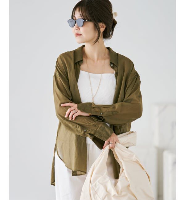 Plage「《追加予約》fluffy sheer シャツ 2」|シャツ・ブラウス|