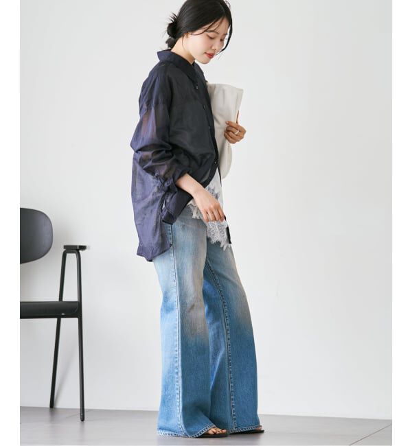 Plage「《追加予約》fluffy sheer シャツ 2」|シャツ・ブラウス|
