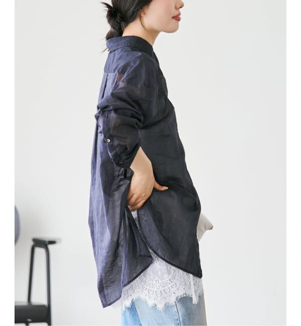 Plage「《追加予約》fluffy sheer シャツ 2」|シャツ・ブラウス|