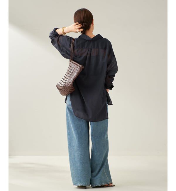 Plage「《追加予約》fluffy sheer シャツ 2」|シャツ・ブラウス|